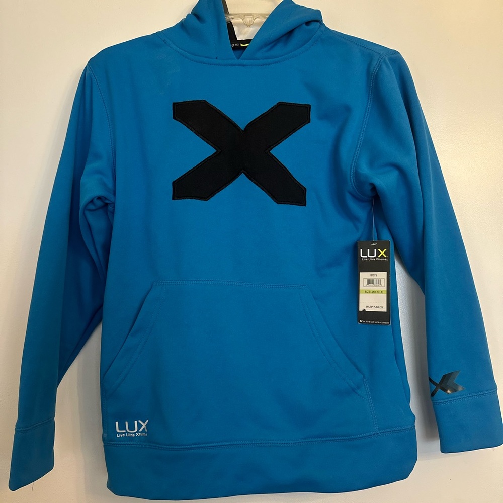 Boys LUX sweatshirt new unused X 2013 Live Ultra Xtreme.
